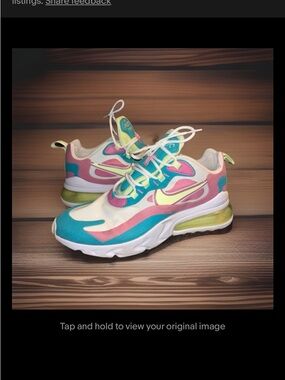 Nike Air Max 270 React in the "Pastel" colorway Sneakers, Women’s size 8.5
